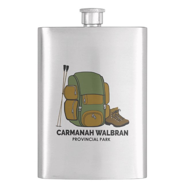 Carmanah Walbran Provincial Park Backpack Hip Flask (Front)