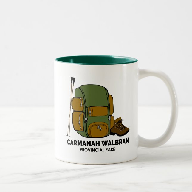 Carmanah Walbran Provincial Park Backpack Two-Tone Coffee Mug (Right)