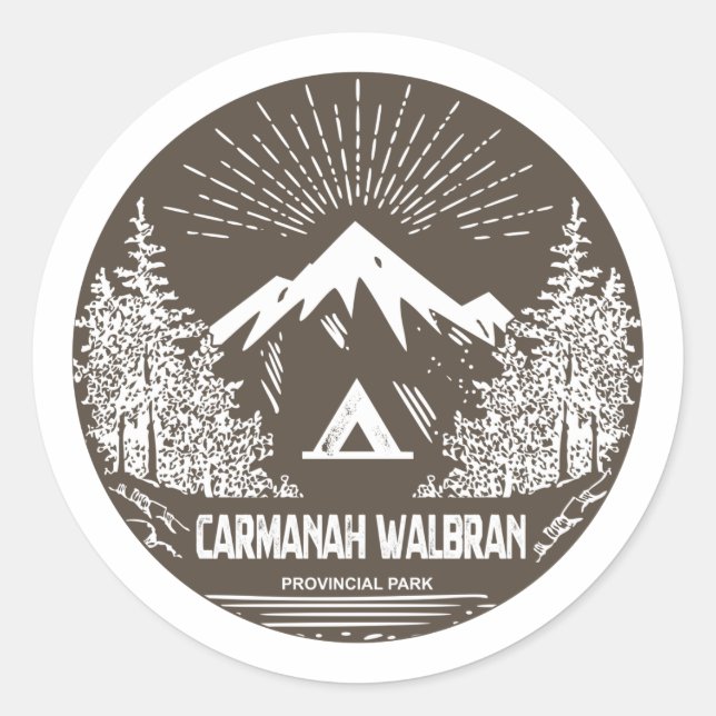 Carmanah Walbran Provincial Park Classic Round Sticker (Front)