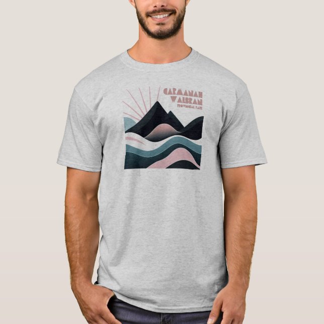 Carmanah Walbran Provincial Park Coloured Hills T-Shirt (Front)