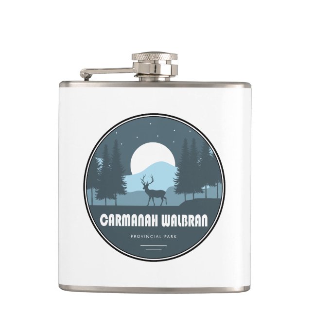 Carmanah Walbran Provincial Park Deer Hip Flask (Front)