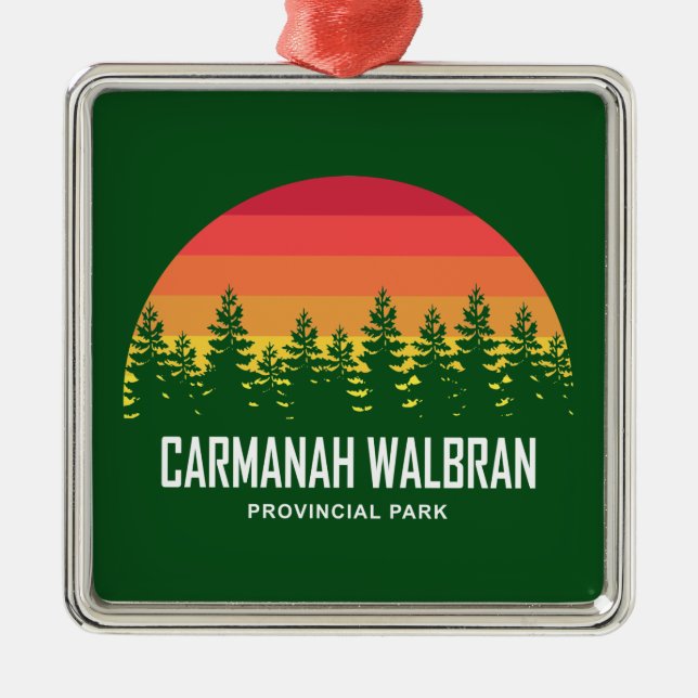 Carmanah Walbran Provincial Park Metal Ornament (Front)