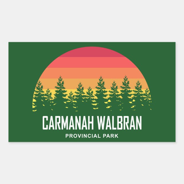 Carmanah Walbran Provincial Park Rectangular Sticker (Front)