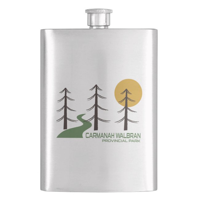 Carmanah Walbran Provincial Park Trail Hip Flask (Front)
