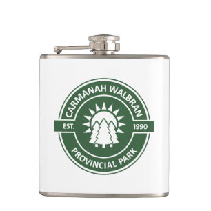Carmanah Walbran Provincial Sun Trees Hip Flask