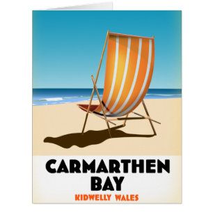 Carmarthen Bay Kidwelly Wales Seaside poster