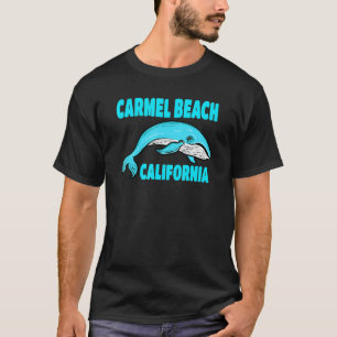 Carmel Beach California Whale Themed T-Shirt