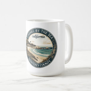 Carmel by the sea beach california pacific coast coffee mug