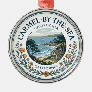 Carmel-by-the-Sea, California California Metal Ornament