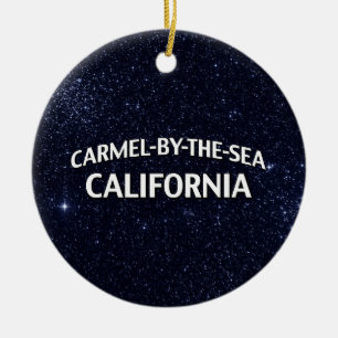 Carmel-by-the-Sea California Ceramic Tree Decoration