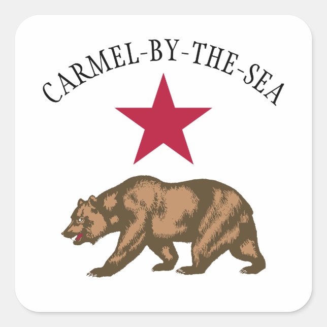 Carmel-by-the-Sea, California Square Sticker (Front)