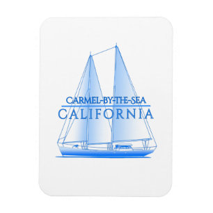 Carmel-by-the-Sea Coastal Nautical Sailing Sailor Magnet