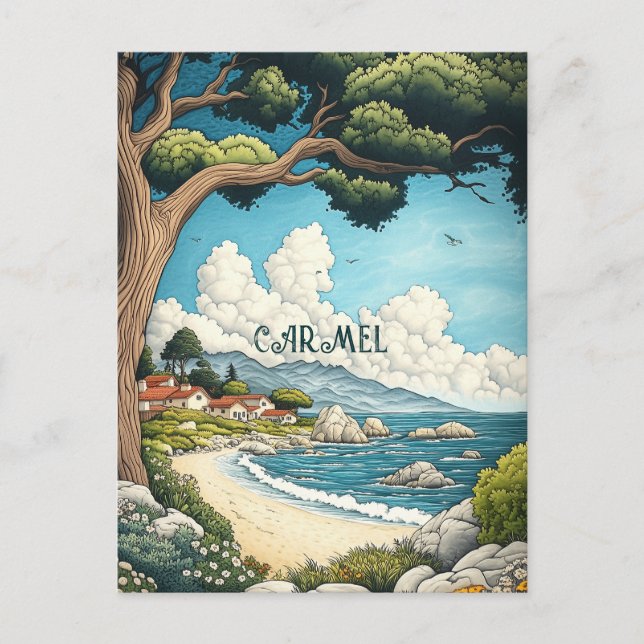 Carmel California Travel Postcard (Front)