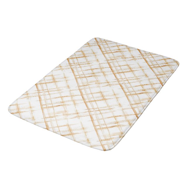 Carmel Cream   Bath Mat (Angled)