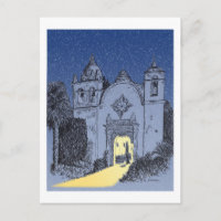 Carmel Mission at Christmas