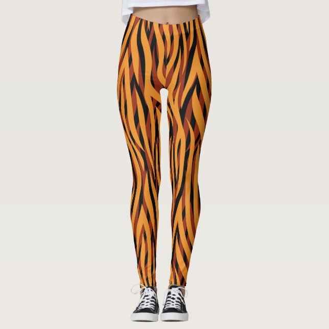 Carmel Strips Leggings (Front)