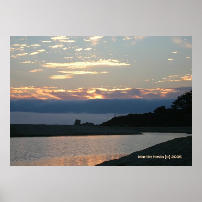 Carmel Sunset and Marine Layer Poster (Front)