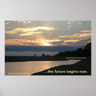 Carmel Sunset Couple Poster (Personalise)