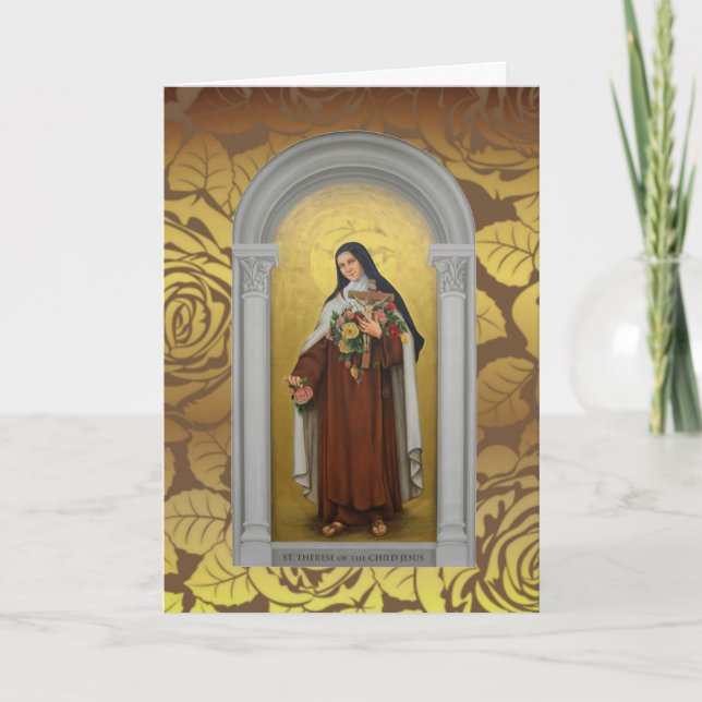 Carmelite Nun St. Therese the Little Flower Card (Front)