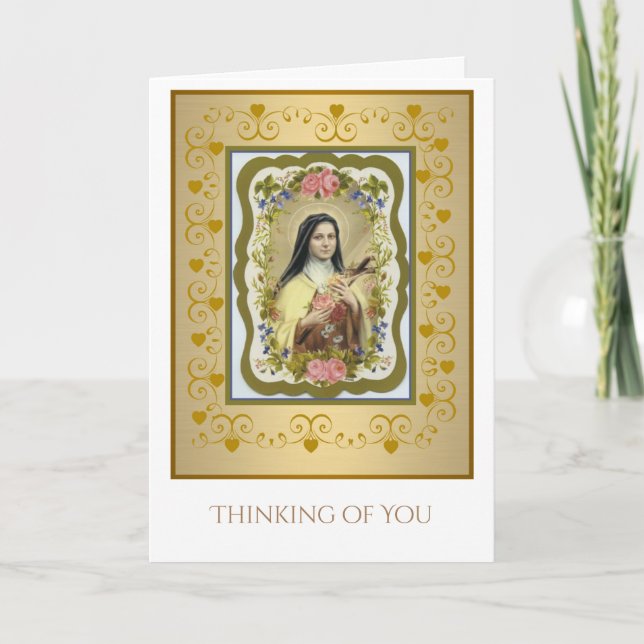 Carmelite Nun St. Therese the Little Flower Card (Front)