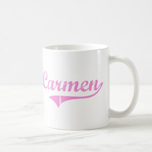 Carmen Classic Style Name Coffee Mug (Right)