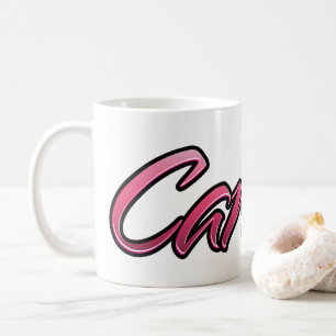Carmen faded pink cup tea cup coffee cup