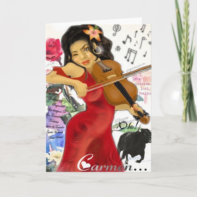 Carmen Greeting Card (Front)