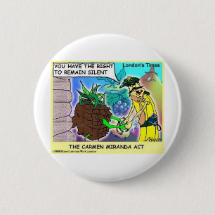 Carmen Mirand Act Funny Gifts & Collectibles 6 Cm Round Badge