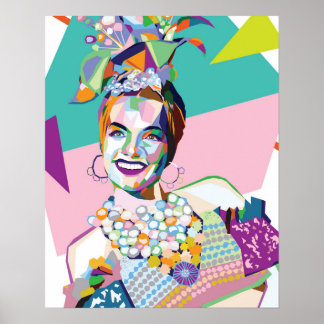 Carmen Miranda brings colour to the room Poster