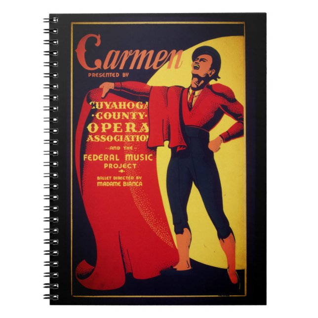 Carmen opera poster notebook (Front)