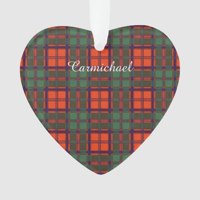 Carmichael clan Plaid Scottish kilt tartan Ornament (Front)