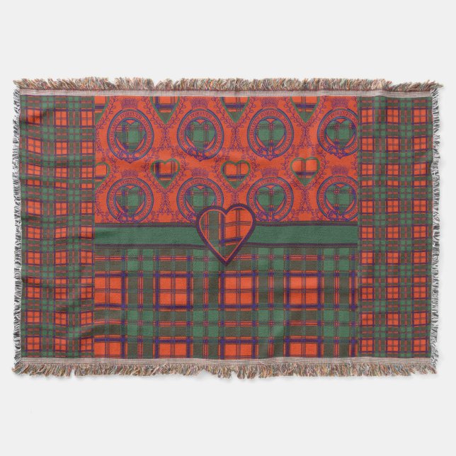 Carmichael clan Plaid Scottish kilt tartan Throw Blanket (Front)