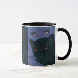 Carmilla Black Panther Vampire Gothic Art Mug