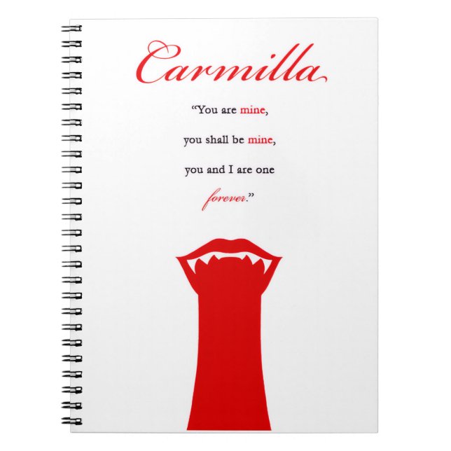 Carmilla Notebook (Front)