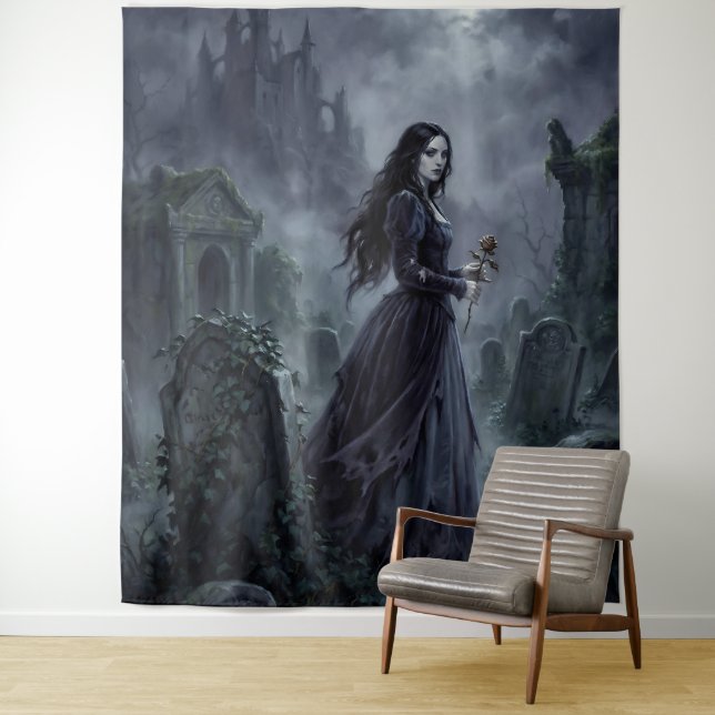 Carmilla Wandering the Styrian Mist Tapestry (In Situ)