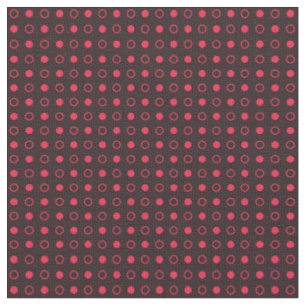 carmine pink and coffee bean geometric fabric