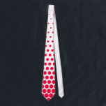 Carmine Red Polka Dot Modern White Tie<br><div class="desc">Carmine Red Polka Dot Modern White. Design is available on other products.</div>