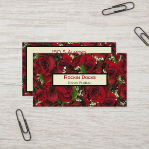 Carmine Roses Business Card