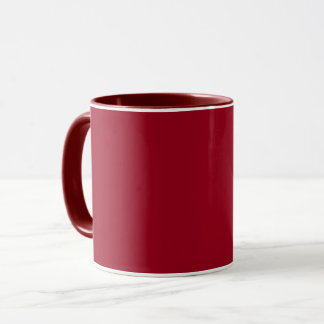 Carmine (solid colour)  mug