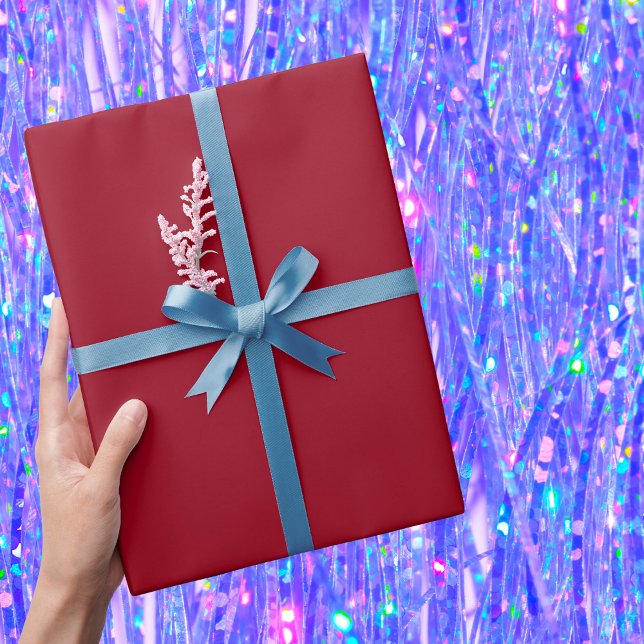 Carmine Solid Colour Wrapping Paper (Creator Uploaded)