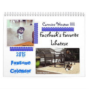 Carmine Winston III "2015 Pawsome Calendar" Calendar