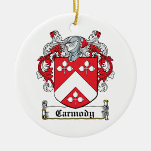 Carmody Family Crest Ceramic Tree Decoration