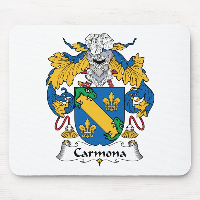 Carmona Family Crest Mouse Pad (Front)