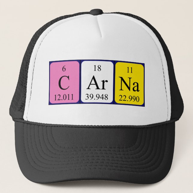 Carna periodic table name hat (Front)