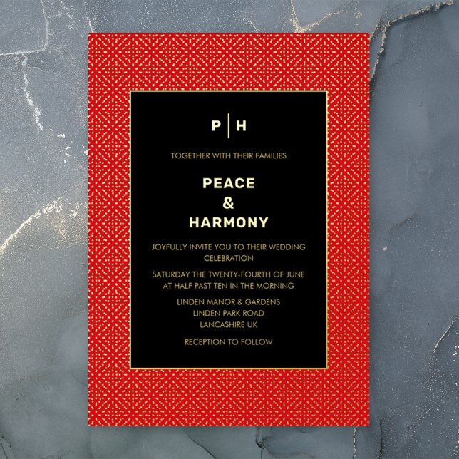 Carnaby Confetti Gold Red Black Wedding (Creator Uploaded)