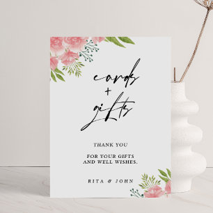 Carnation Flower Cards and Gifts Wedding Sign