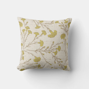 carnation flower cottagecore rustic farmhouse  cushion