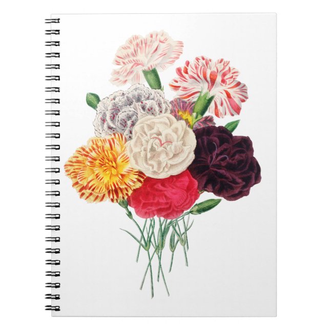 Carnation Flower Notebook (Front)