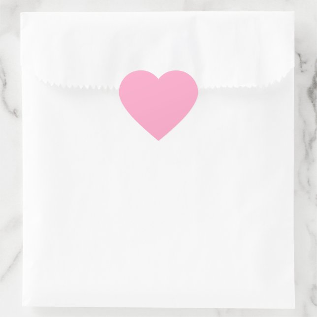 Carnation Flower Pink Heart Sticker (Bag)