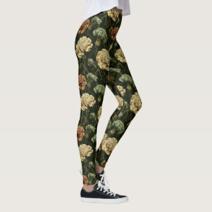 Carnation Flower Workout Carnation Sparkle Gifts Leggings